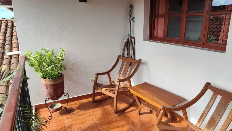 The balcony of room 2